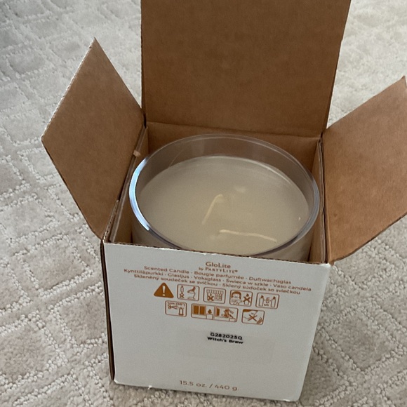 PartyLite GloLite Candle with Purple Skull Design - Picture 3 of 3